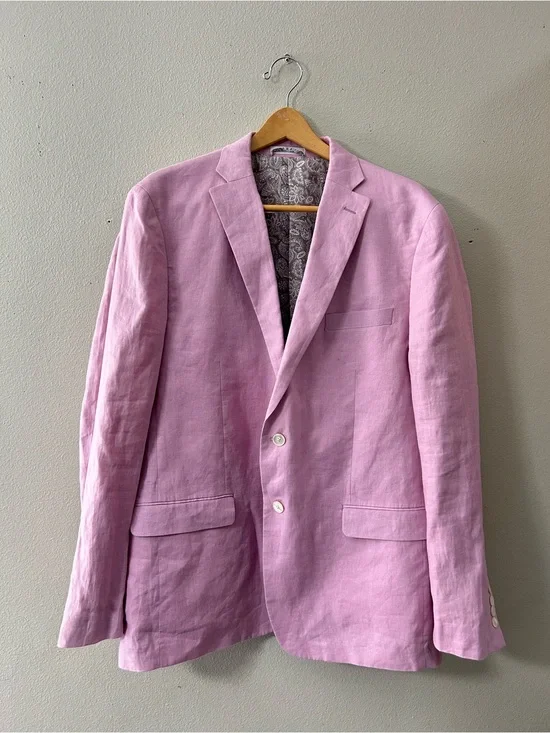 Ralph Lauren Light Pink Linen Blazer