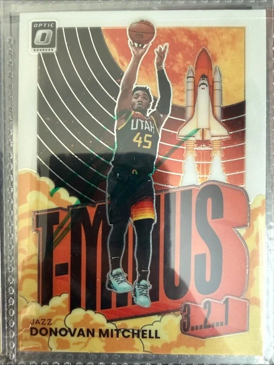 Donovan Mitchell Utah Jazz T-Minus Collectible Art Card - Black, no coa