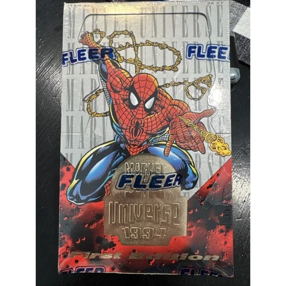 1994 FLEER MARVEL CARDS UNIVERSE FIRST EDITION BOX SPIDER-MAN COVER NEW U.S.