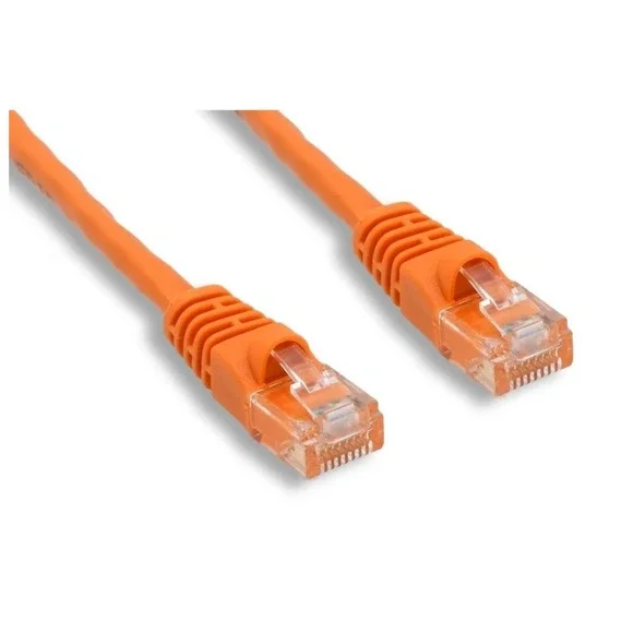 ✅Category 6 Patch Cable Ethernet UTP 7' 7ft Orange Cat 6 Network Cord#️⃣0305