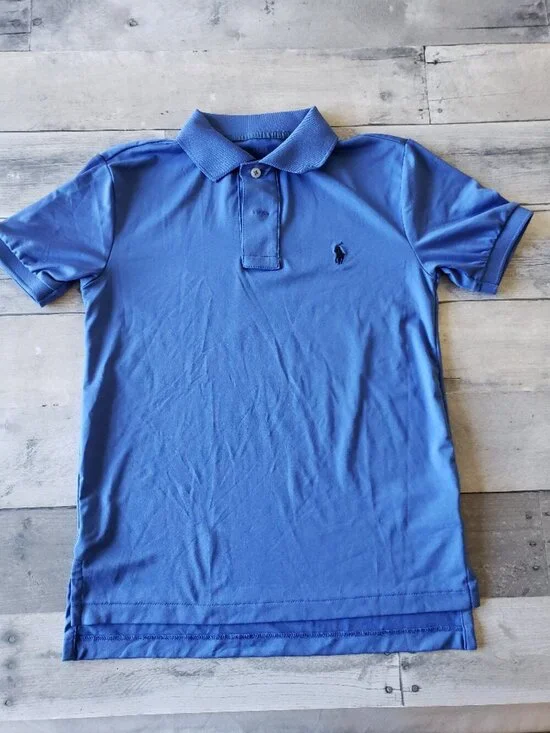 Blue Ralph Lauren Performance Boys Polo - Size S