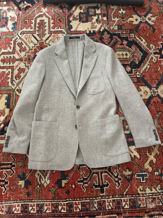 Todd Snyder Light Grey Wool Blazer