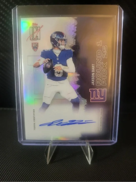 On card Autograph Jackson dart signature class