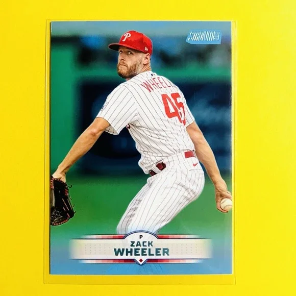 2025 Topps Stadium Club Zack Wheeler‎ Light Blue Parallel #114 Phillies