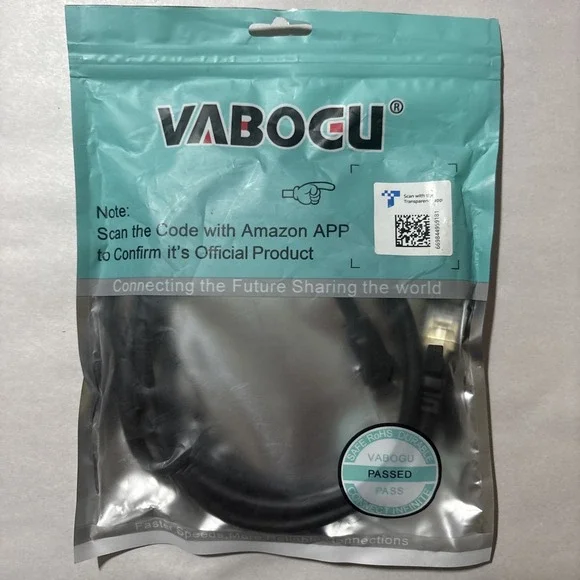 Vabogu Cat 8 Ethernet Cable High Speed Internet Cable Heavy Duty 6 ft. New