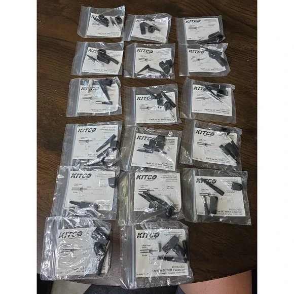 KITCO Fiber Optics OptiCon SC MM Connectors‎ (Lot of 17 Packs, New)#0200-2420