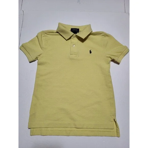 (#L3) Polo By Ralph Lauren Short Sleeve Size Kid's 6 Yellow