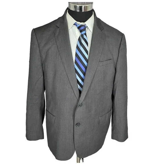 Cornelli Blazer Mens 48R Gray Sports Coat Jacket 2 B 100%‎ Wool Vented Italy