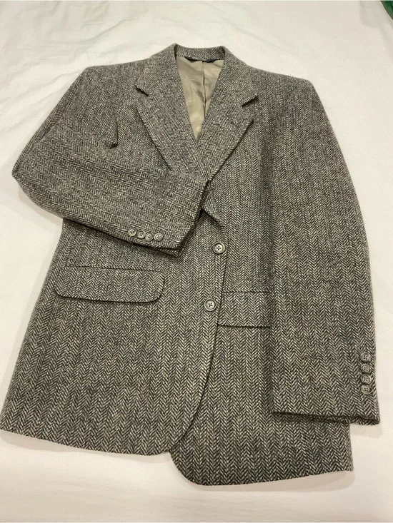 Tan Harris Tweed Herringbone Sport Coat