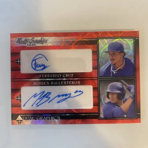 2023 Leaf Multi graphics Fernando Cruz & Moises Ballesteros Duel Auto#4/4 MDG-13