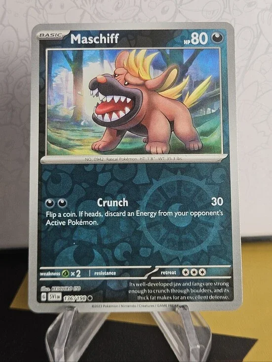 Maschiff 136/198 Pokemon TCG Reverse Holo Rare