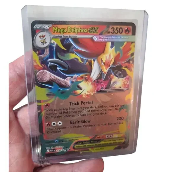 Mega Delphox ex 008/084 Double Rare Pitch Black Pokemon New