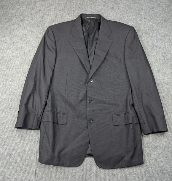 Ermenegildo Zegna Blazer Mens 52L Wool Suit Jacket Quiet Luxury Career Timeless