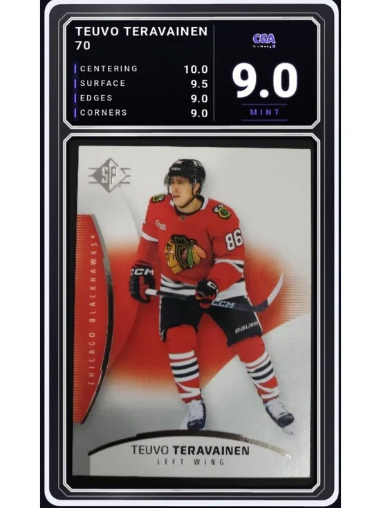 2025-26 SP Upper Deck #70 Teuvo Teravainen Blackhawks - CGA 9.0 Digital Grade