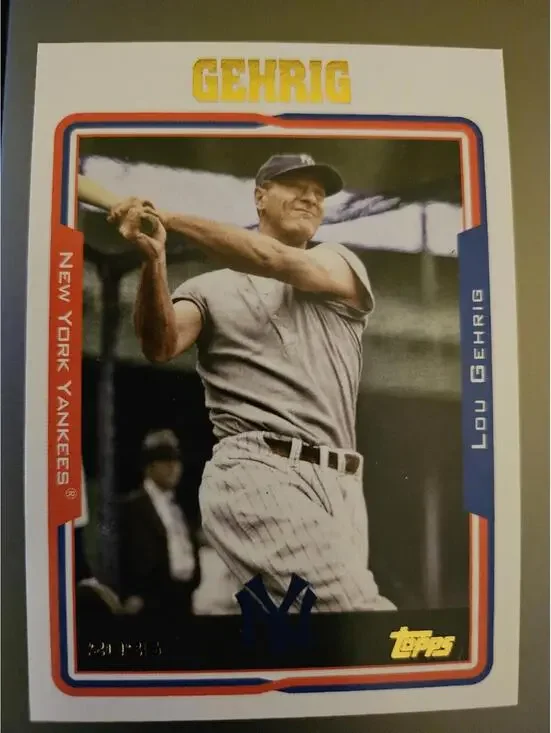 Lou Gehrig - HOF - 2025 Topps Archives #226 - yankees - RAW mint