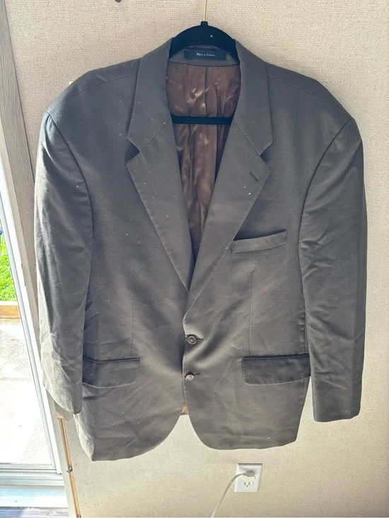 Men's Green-ish Blazer - Classic Single-Breasted Suit Jacket