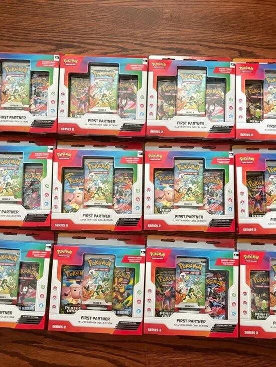 Pokemon Trading Cards First Partner Illustration Collection Series 2 Sealed 12x