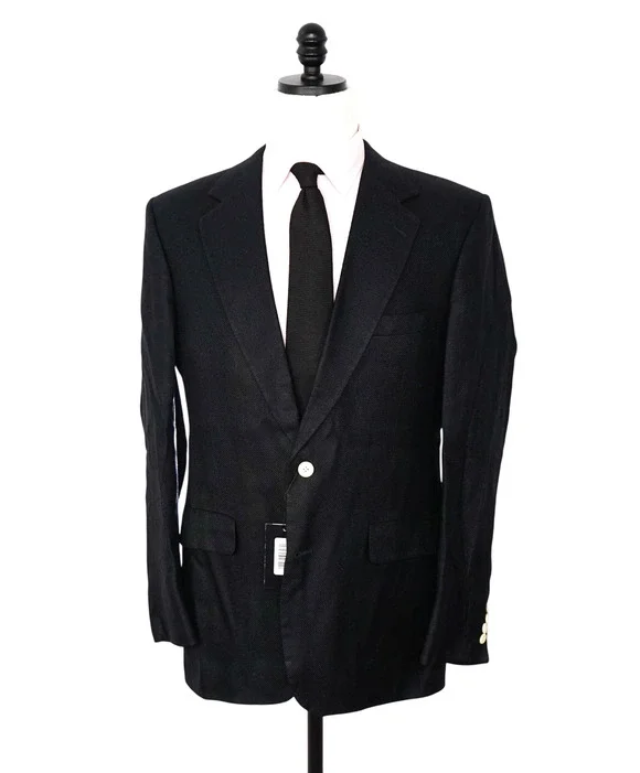 BROOKS BROTHERS - *VINTAGE* Black PURE SILK Blazer - 44L