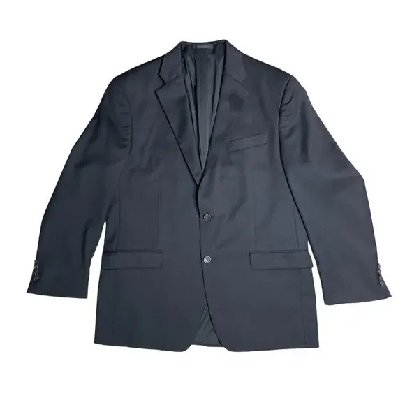 LAUREN RALPH LAUREN Black 100% Wool 2 Button Blazer Men’s Size 42R