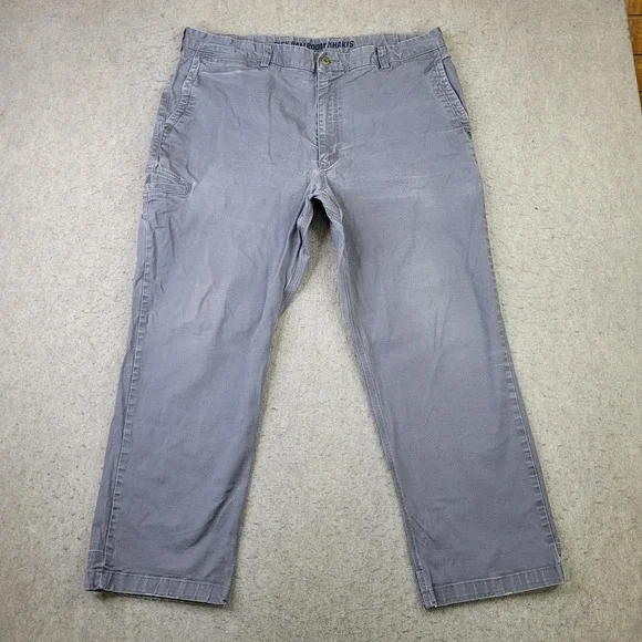 Duluth Trading Co Flex Ballroom Khakis Men's Pants Gray 40x30 Work Casual