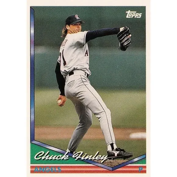 1994 Topps Chuck Finley # 381 California Angels