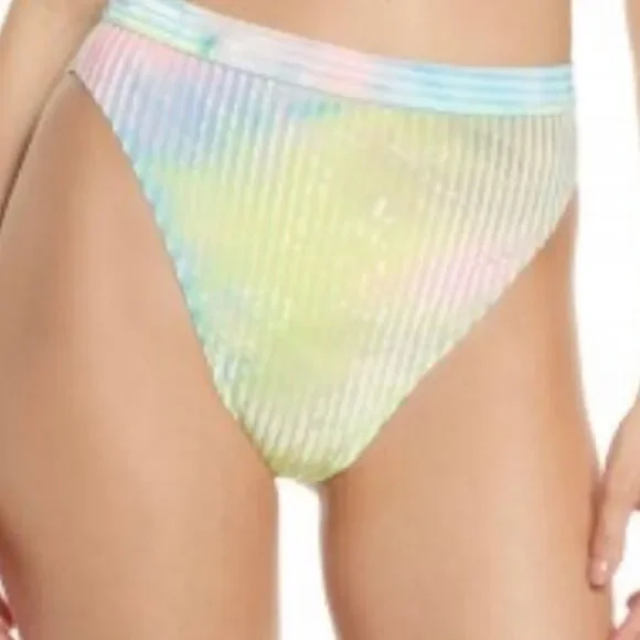 NWT Dippin'‎ Daisy's CANDY TIE DYE ULTRA BIKINI BOTTOM ▪️Size: XL