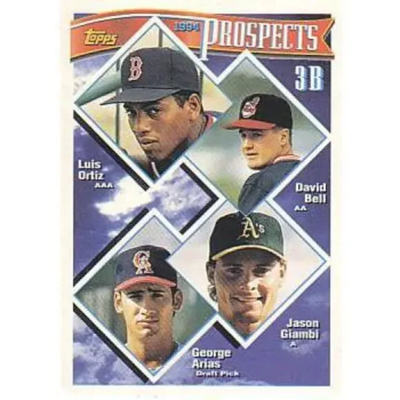 1994 Topps 3B Prospects (Ortiz/Bell /Giambi /Arias)RC #369 Boston Red Sox
