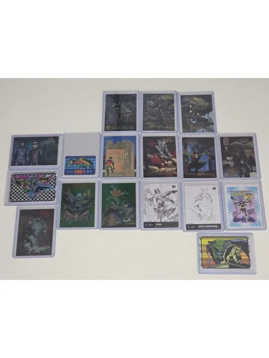 Batman Robin Batgirl ~ VTG SP INSERT ~ 17 Card LOT ~ DC Artist Proof Master