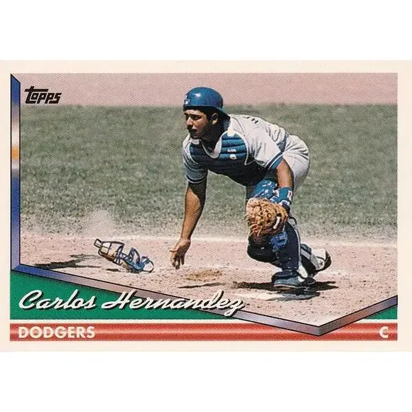 1994 Topps Carlos Hernandez # 353 Los Angeles Dodgers