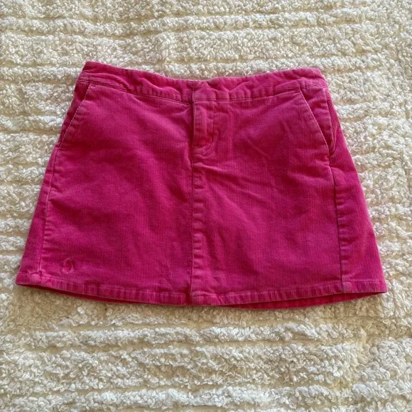 Ralph Lauren Hot Pink Corduroy‎ Skort Girls Size 14 Mini Skirt Shorts Pony Logo
