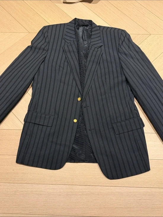Custom-Made Pinstripe three-piece suit
