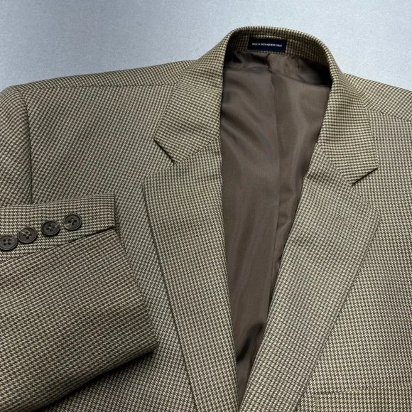 Stafford Essentials Men's Classic Fit Houndstooth Blazer Jacket Size‎ 42s