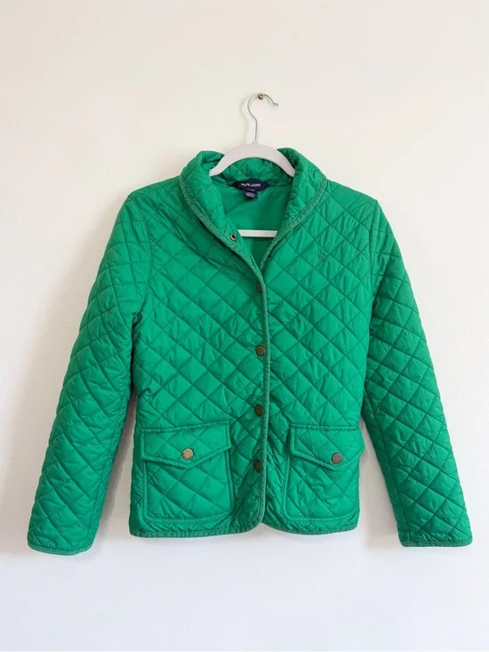 Ralph Lauren Girl’s Quilted Jacket Size 16 XL Green