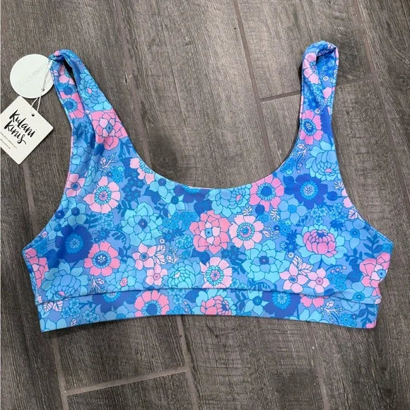 Kulani kinis halter bralette whipped wonder Size 3x‎ Swim Bikini Top