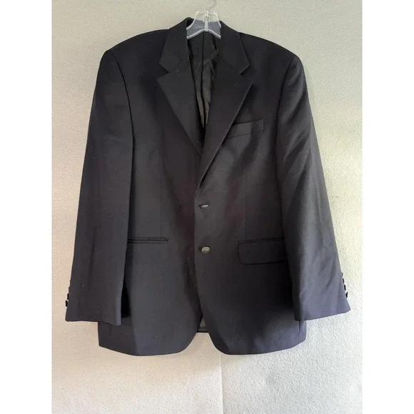 Michael Michael Kors Blazer Sport Coat Mens 38S Blue 100% Wool Macy's Jacket