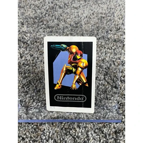 Trading Card Nintendo Unisex Black Fair Metroid Samus A-5 One Size