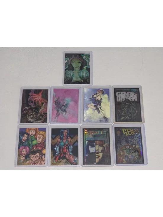 VTG Gen 13 Chromium Variant Covers & Freefall Lenticular SP Chase Card Lot