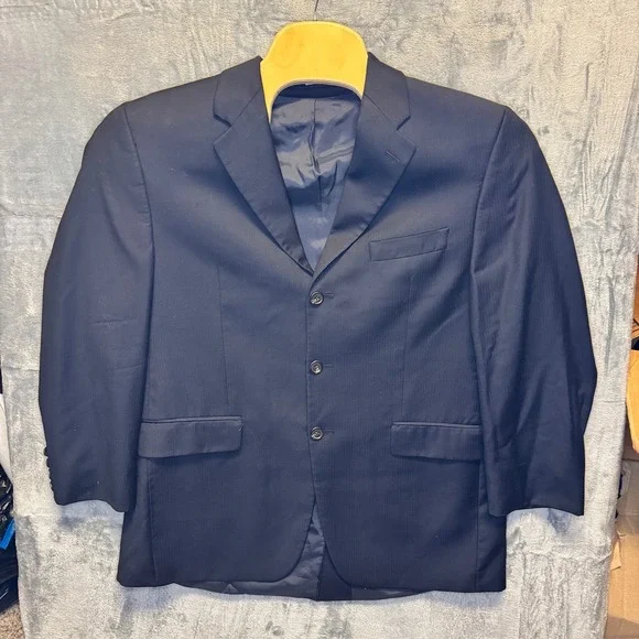 1979 | Chaps Ralph Lauren Wool Blend 3-Button Blazer Navy Mens 41R