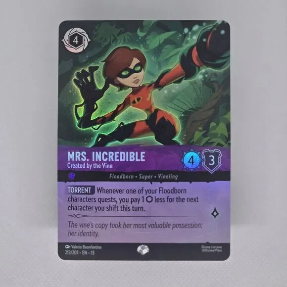Mrs. Incredible #213 Borderless Disney Lorcana Attack of the Vine