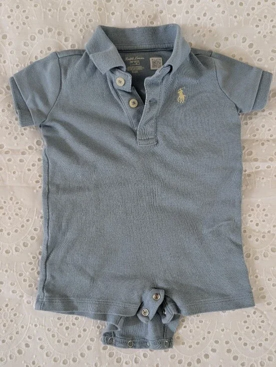 Ralph Lauren Light Blue Kids Polo with Embroidered Pony