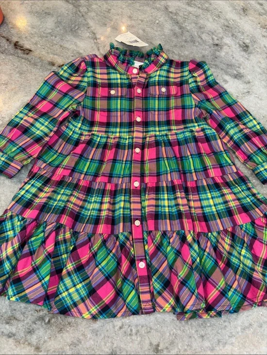 NWT Ralph Lauren Plaid Dress, 18M