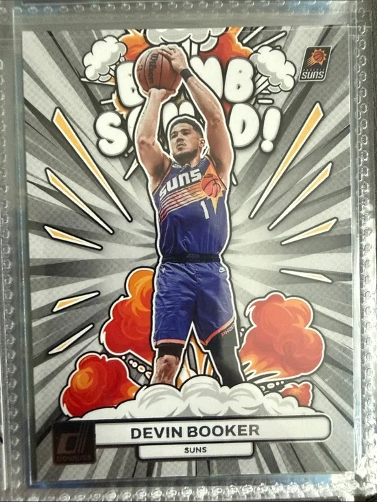 Devin Booker Phoenix Blue Basketball Collectible Card bomb squad