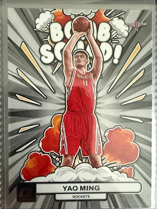 Donruss Yao Ming Houston Rockets Basketball Card - Red