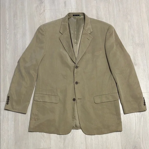 🔥BUNDLESALE Mens 44L Alfani Tan Sport Coat Jacket Tencel Lyocell