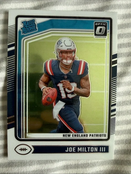 Joe Milton III Football Trading Card - Blue/White