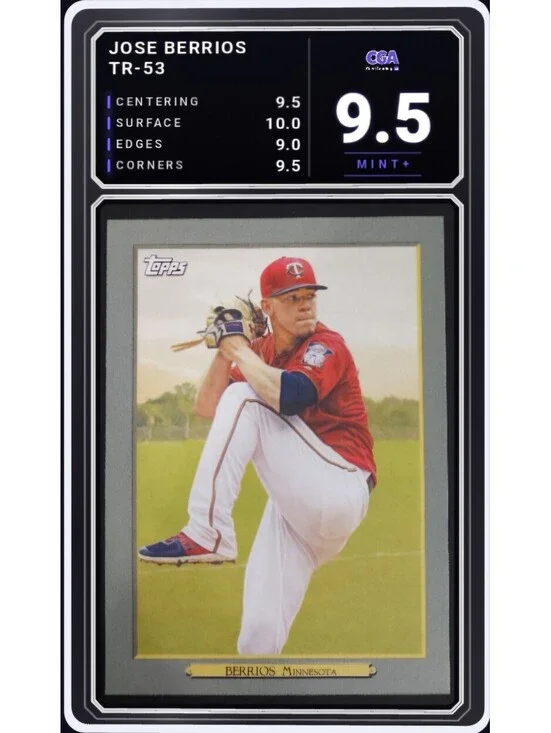 2020 Topps Turkey Red #TR-53 Jose Berrios Minnesota Twins -CGA 9.5 Digital Grade