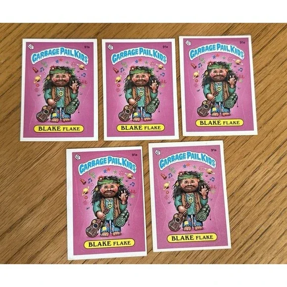 1986 GPK Garbage Pail Kids OS3 Original Series 3 Three Base Card 91a Blake Flake