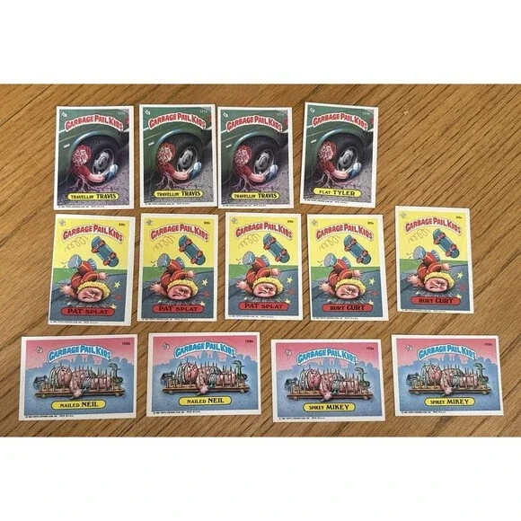 Travis Tyler Splat Curt Neil Mikey 1986 Topps GPK Bulk Lot 13 Cards