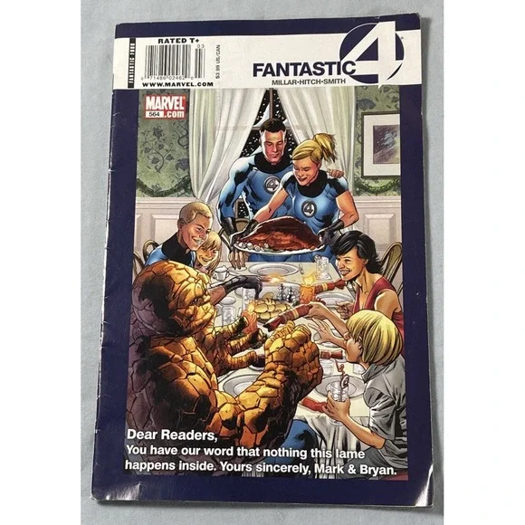 Fantastic Four Comic 564 Cover A First Print‎ 2009 Mark Millar Bryan Hitch Smith