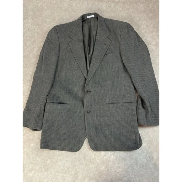 Bloomingdales Harris Tweed Blazer Unlined Mens 40L Sport Coat Wool Jacket Preppy